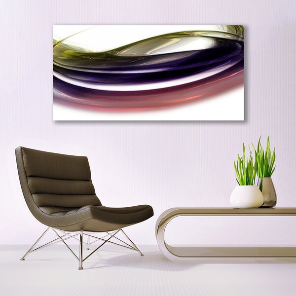 Tablou pe panza canvas Abstract Art Violet Roz Alb