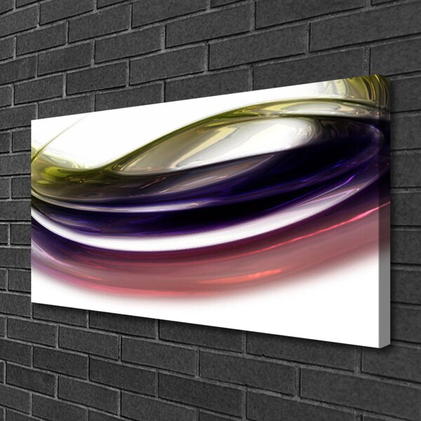 Tablou pe panza canvas Abstract Art Violet Roz Alb