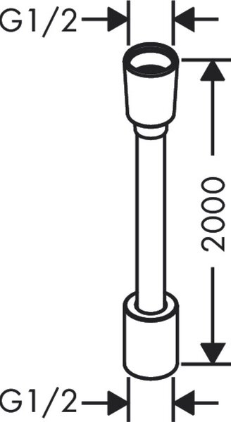Axor ShowerSolutions furtun de duș 200 cm || 28290310