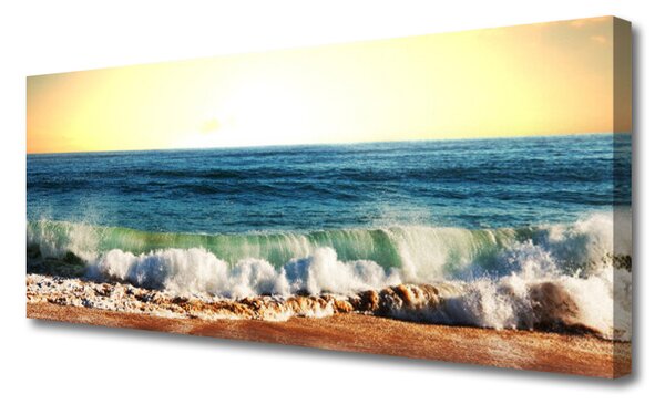 Tablou pe panza canvas Ocean Beach Peisaj Maro Albastru