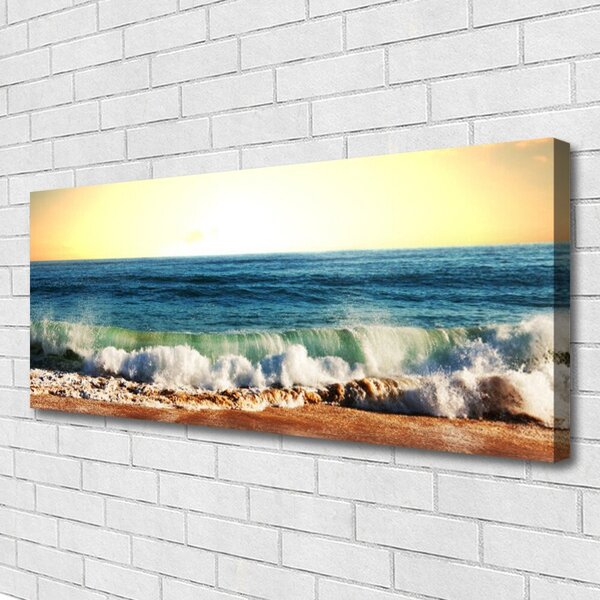 Tablou pe panza canvas Ocean Beach Peisaj Maro Albastru