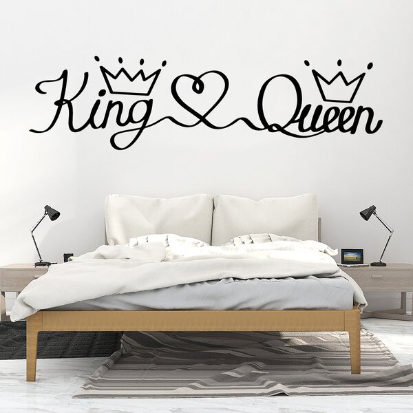 Autocolant de perete „King & Queen” 43x150 cm