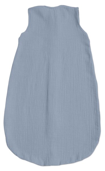 Sac de dormit de vara pentru copii din muselina dubla 0-6 luni Kidizi jeans bumbac 100%, 0.3 tog