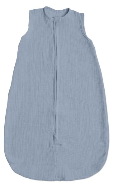 Sac de dormit de vara pentru copii din muselina dubla 0-6 luni Kidizi jeans bumbac 100%, 0.3 tog