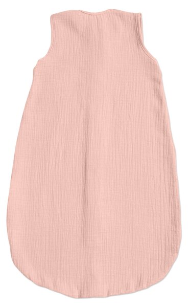 Sac de dormit de vara pentru copii din muselina dubla 0-6 luni Kidizi old rosa, bumbac 100%, 0.3 tog