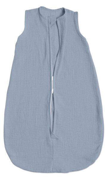 Sac de dormit de vara pentru copii din muselina dubla 0-6 luni Kidizi jeans bumbac 100%, 0.3 tog