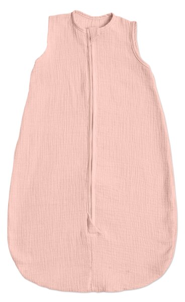 Sac de dormit de vara pentru copii din muselina dubla 0-6 luni Kidizi old rosa, bumbac 100%, 0.3 tog