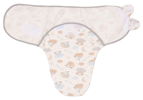 Sistem de infasat reglabil din bumbac flausat 0-3 luni Kidizi On a Cloud Pastel, 1 tog, pentru toamna / iarna