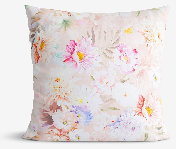 Goldea față de pernă 100% bumbac deluxe - flori sălbatice 50 x 50 cm