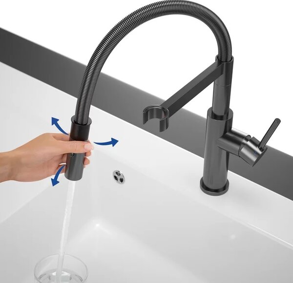 Villeroy & Boch Steel Expert 2.0 baterie bucătărie pe picior antracit 92800005