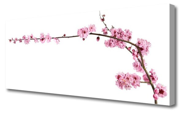 Tablou pe panza canvas Flori Floral Roz Alb