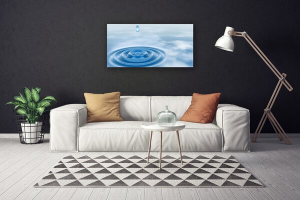 Tablou pe panza canvas Apa Art Albastru
