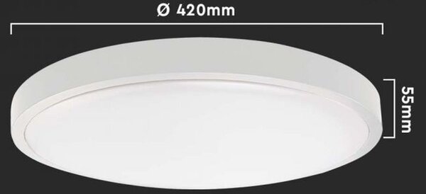 V-TAC plafon 1x30 W alb 7623