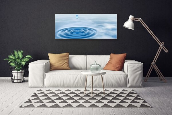 Tablou pe panza canvas Apa Art Albastru