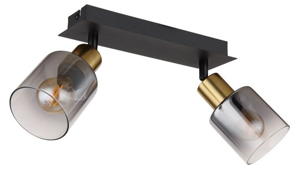 Globo Lighting Hollys lampă de tavan 2x40 W negru-auriu 54310-2