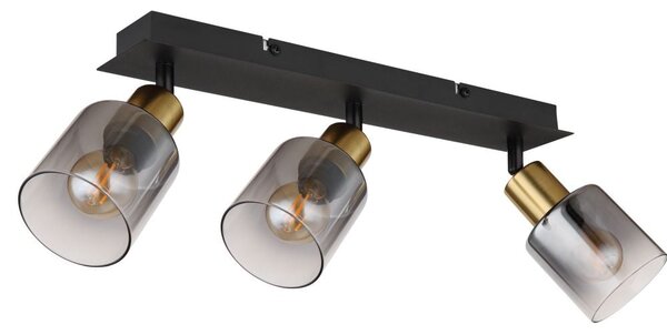 Globo Lighting Hollys lampă de tavan 3x40 W negru-auriu 54310-3