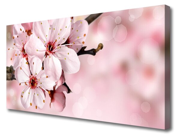 Tablou pe panza canvas Flori roz Floral