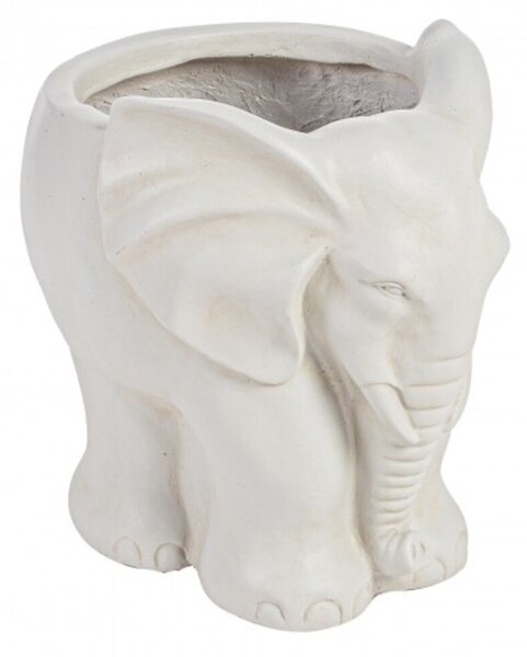 Ghiveci pentru exterior Elephant, Bizzotto, 27.5 x 22 x 26 cm, fibra de lut