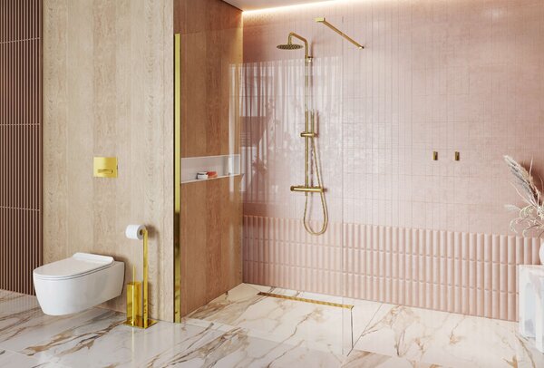 Excellent Vidoq perete cabină de duș walk-in 80 cm crom luciu/sticla transparentă KAEX.1512.0785.2000.06.01
