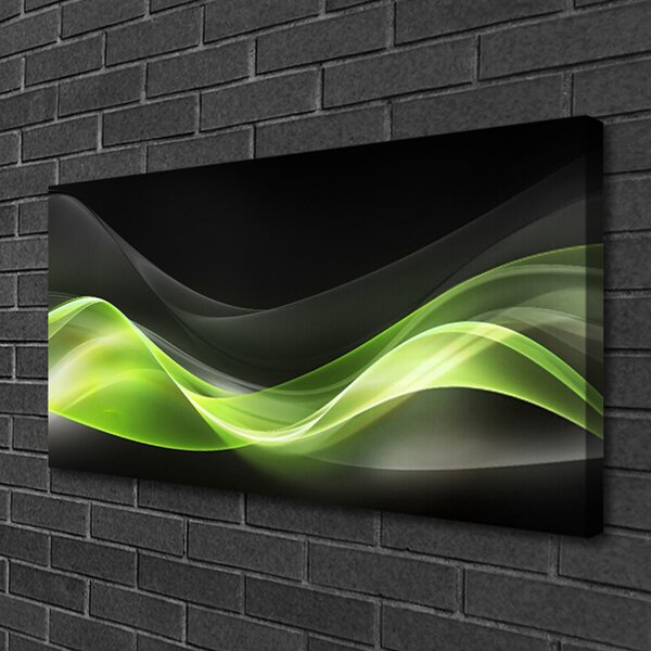 Tablou pe panza canvas Abstract Art Verde Gri Negru