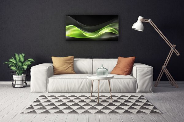 Tablou pe panza canvas Abstract Art Verde Gri Negru