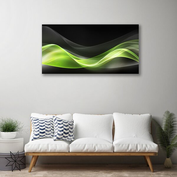 Tablou pe panza canvas Abstract Art Verde Gri Negru