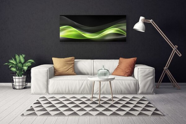 Tablou pe panza canvas Abstract Art Verde Gri Negru