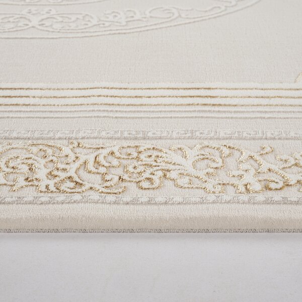 Covor Modern Living , Dormitor Dreptunghiular Asia F224A Gold (Alege dimensiunea: 100 x 200)