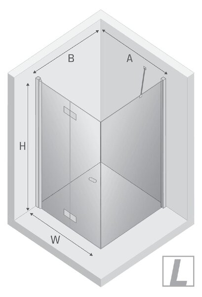New Trendy New Soleo cabină de duș 90x90 cm pătrat crom luciu/sticlă transparentă D-0149A/D-0088B