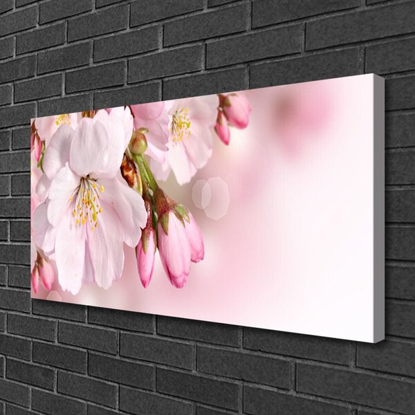 Tablou pe panza canvas Flori roz Floral