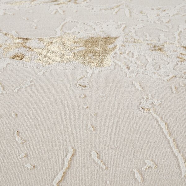 Covor Modern Living , Dormitor Dreptunghiular Asia F251B Gold (Alege dimensiunea: 100 x 200)