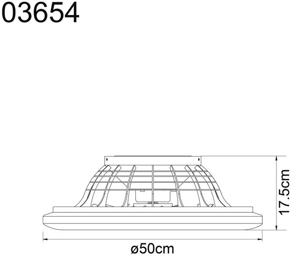 Globo Lighting Corusso lampă-ventilator de tavan 1x40 W alb-crom 03654