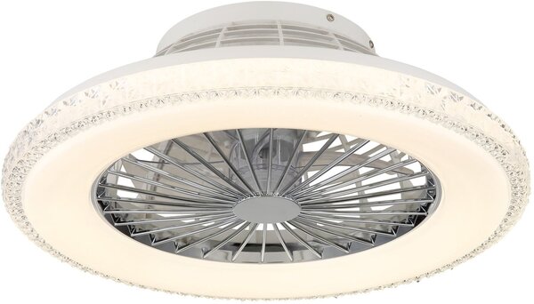 Globo Lighting Corusso lampă-ventilator de tavan 1x40 W alb-crom 03654
