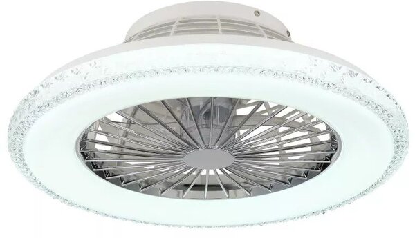 Globo Lighting Corusso lampă-ventilator de tavan 1x40 W alb-crom 03654