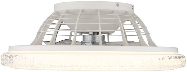 Globo Lighting Corusso lampă-ventilator de tavan 1x40 W alb-crom 03654
