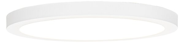 Spot încastrat sau aplicat alb 30 cm incl. LED Diminuare în 3 trepte până la cald cu comutator DIP - Trans
