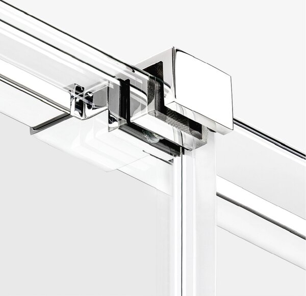 New Trendy Smart cabină de duș 100x80 cm dreptunghiular crom luciu/sticlă transparentă EXK-6586