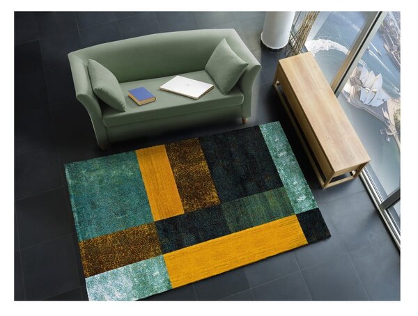 Covor galben/albastru 80x150 cm Pandora Pablo – Universal