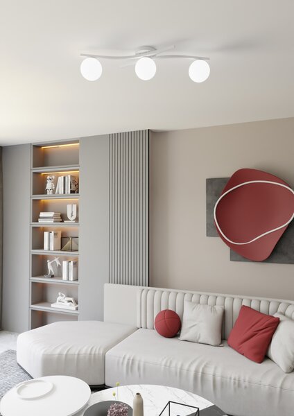 Emibig Opus lampă de tavan 3x10 W alb 1392/3