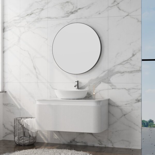 LaVita Vermont dulap cu blat 100x52x42 cm sub chiuveta pe perete alb 5900378339823