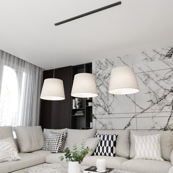 Emibig Epoca lampă suspendată 3x15 W negru-bej 1404/3