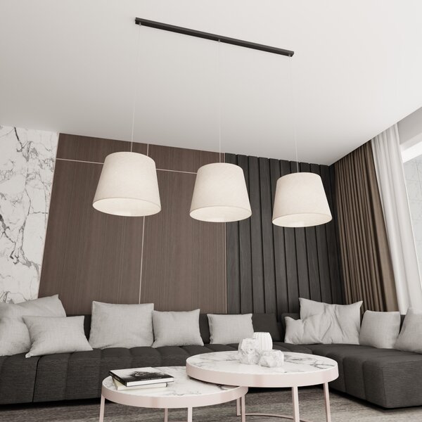 Emibig Epoca lampă suspendată 3x15 W negru-bej 1404/3