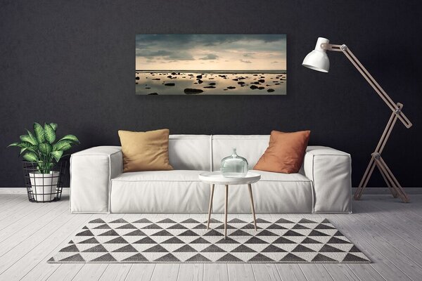 Tablou pe panza canvas Apă Peisaj Gray