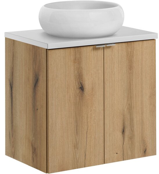 Set dulap Comad Nova Oak NOVA OAK A 82-60-2D, lavoar Comad Wiki UN-WIKI-SW, NOVA WHITE 89-60