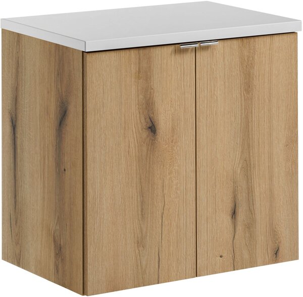 Set dulap Comad Nova Oak NOVA OAK A 82-60-2D, blat Comad Nova White NOVA WHITE 89-60