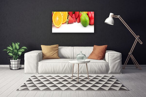 Tablou pe panza canvas Fructe de bucătărie Portocaliu Roșu Verde