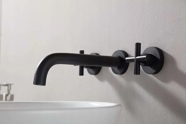 Baterie incastrata pentru lavoar REA EXIT black mat