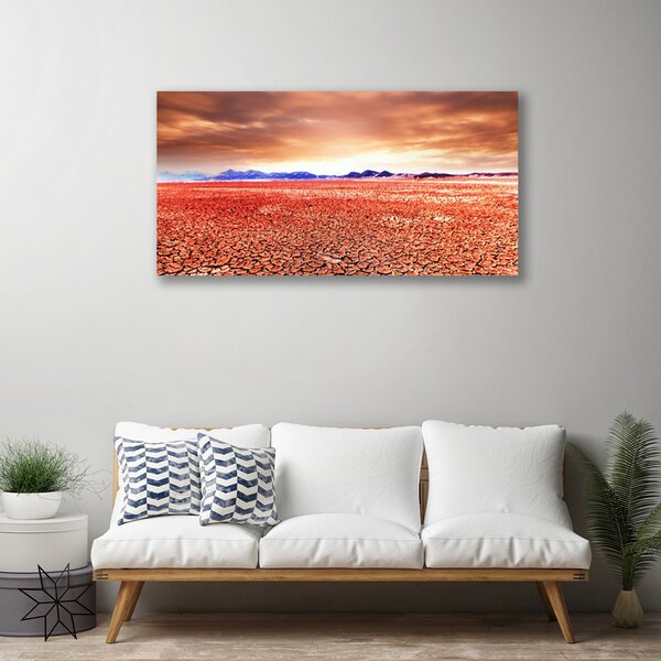 Tablou pe panza canvas Desert Peisaj Roșu Albastru