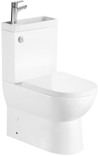 Aqualine Jalta Hygie vas compact cu funcția de lavoar alb PB103H