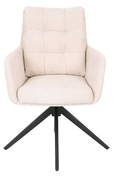 Scaun de dining pivotant Fioro bej